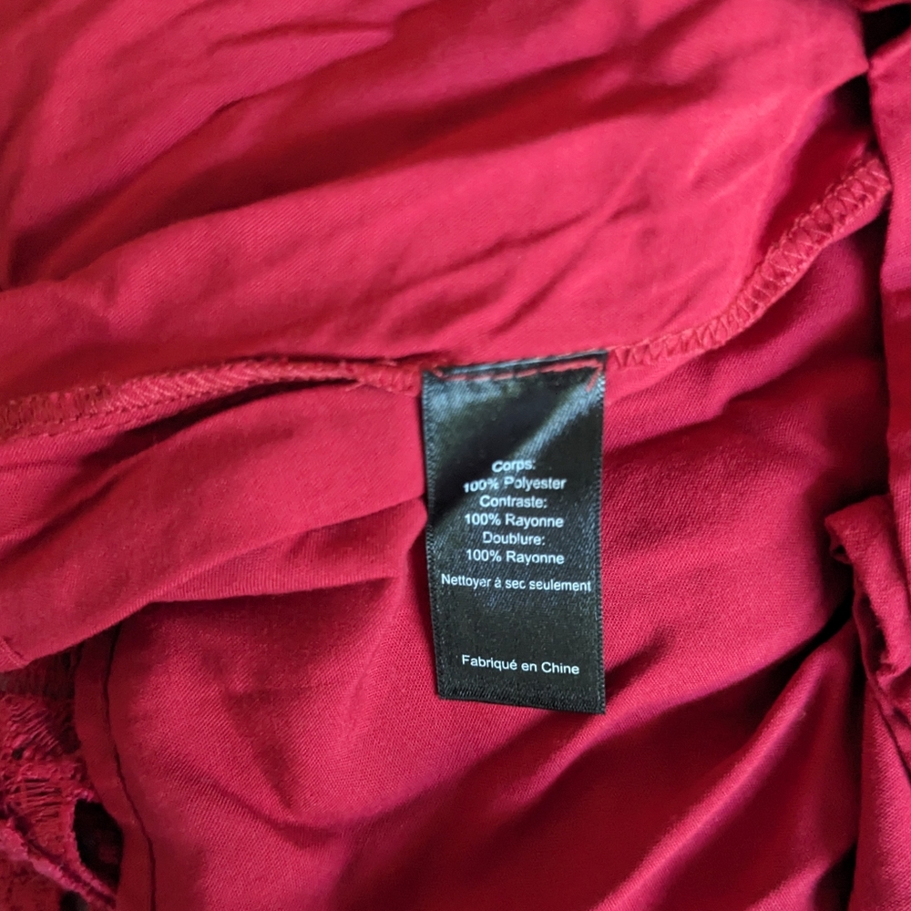ASTR Red Lace Midi Dress - Picture 13 of 13